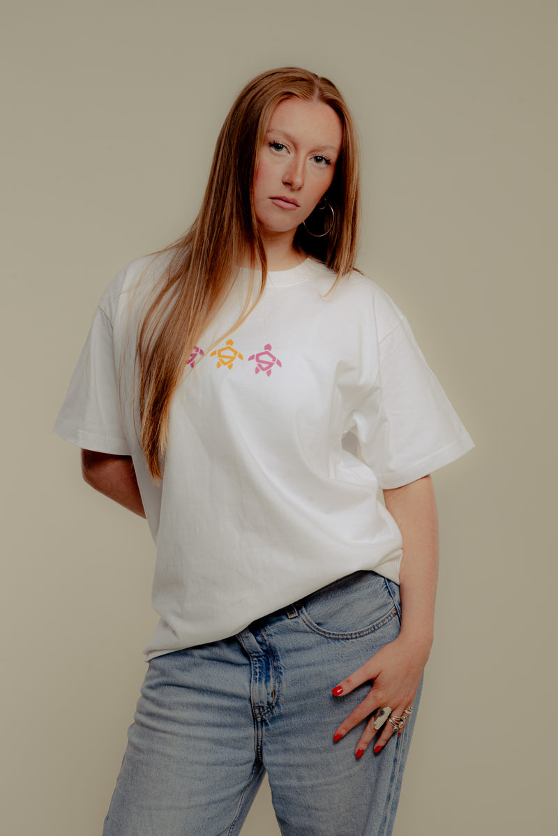 WHITE OG TEE [ORANGE/PINK]